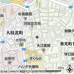 大阪府守口市大枝東町24周辺の地図