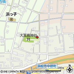 静岡県浜松市中央区中野町2202周辺の地図