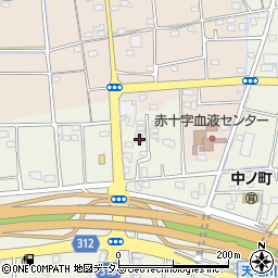 静岡県浜松市中央区中野町2492周辺の地図
