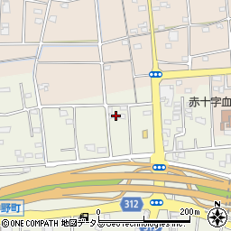 静岡県浜松市中央区中野町2431周辺の地図