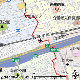 株式会社オリエントホーム　神戸・西宮店周辺の地図