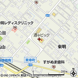 愛知県豊橋市東幸町東明126周辺の地図