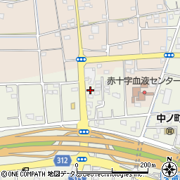 静岡県浜松市中央区中野町2453周辺の地図