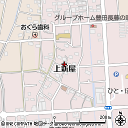 静岡県磐田市上新屋538周辺の地図
