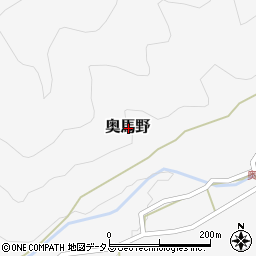 三重県伊賀市奥馬野周辺の地図