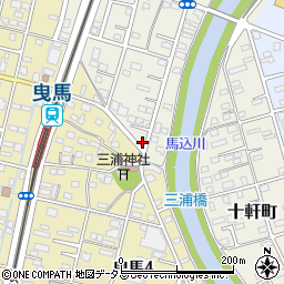 静岡県浜松市中央区十軒町105周辺の地図