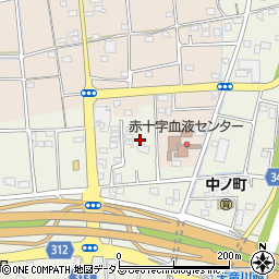 静岡県浜松市中央区中野町2513周辺の地図