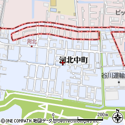 寝屋川市河北中町２７番２１周辺の地図