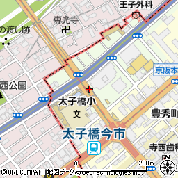 太子橋周辺の地図