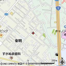 愛知県豊橋市東幸町東明164周辺の地図