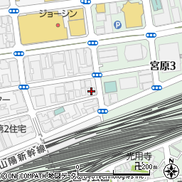 アミティエ新大阪周辺の地図