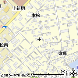 愛知県豊橋市草間町二本松55周辺の地図
