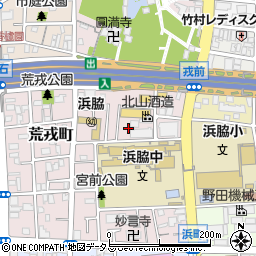 宮前酒蔵公園周辺の地図