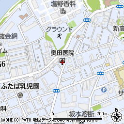 奥田医院周辺の地図