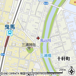 静岡県浜松市中央区十軒町112周辺の地図