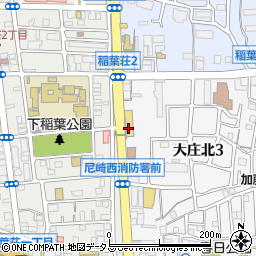 兵庫日産自動車尼崎西店周辺の地図