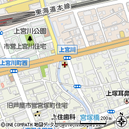 ロイヤルホスト 芦屋店周辺の地図