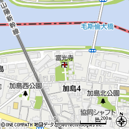 富光寺周辺の地図