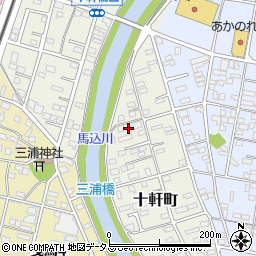 静岡県浜松市中央区十軒町563周辺の地図