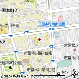 ドアノブ修理・交換の生活救急車　大阪市淀川区エリア専用ダイヤル周辺の地図