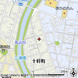 静岡県浜松市中央区十軒町601周辺の地図