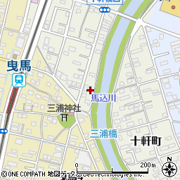 静岡県浜松市中央区十軒町115周辺の地図