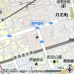 芦屋タウンハウス周辺の地図