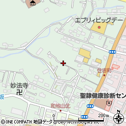 静岡県浜松市中央区和合町周辺の地図