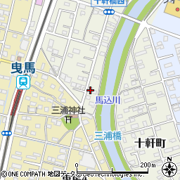 静岡県浜松市中央区十軒町114周辺の地図