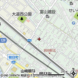 兵庫県加古川市別府町別府986-13周辺の地図