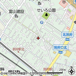 兵庫県加古川市別府町別府952-13周辺の地図