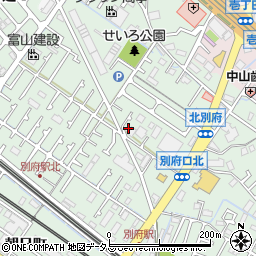兵庫県加古川市別府町別府940-15周辺の地図