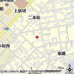 愛知県豊橋市草間町二本松56周辺の地図