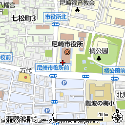 兵庫県尼崎市東七松町1丁目23周辺の地図