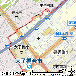 大阪府守口市緑町周辺の地図