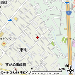 愛知県豊橋市東幸町東明158周辺の地図