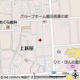 静岡県磐田市上新屋周辺の地図