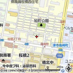 三重県津市桜橋2丁目170周辺の地図