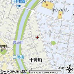 静岡県浜松市中央区十軒町600周辺の地図