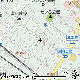 兵庫県加古川市別府町別府952-8周辺の地図