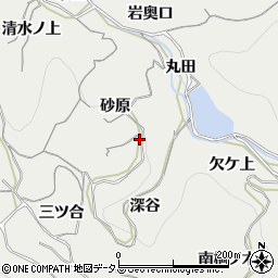 愛知県知多郡南知多町内海砂原周辺の地図