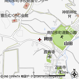 愛知県知多郡南知多町豊丘門廻間周辺の地図