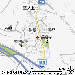 愛知県知多郡南知多町豊丘仲嶋周辺の地図