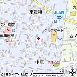 愛知県豊橋市弥生町東豊和118周辺の地図