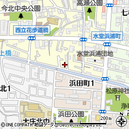 兵庫県尼崎市西立花町3丁目8-10周辺の地図