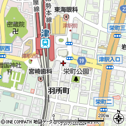 住宅流通株式会社　津駅前店周辺の地図