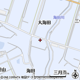 愛知県南知多町（知多郡）大井（大海田）周辺の地図