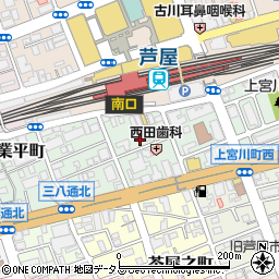 甲南文化住宅株式会社周辺の地図
