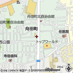 大阪府門真市舟田町周辺の地図