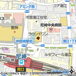 ＴＳＵＴＡＹＡ　ＪＲ尼崎駅前店周辺の地図